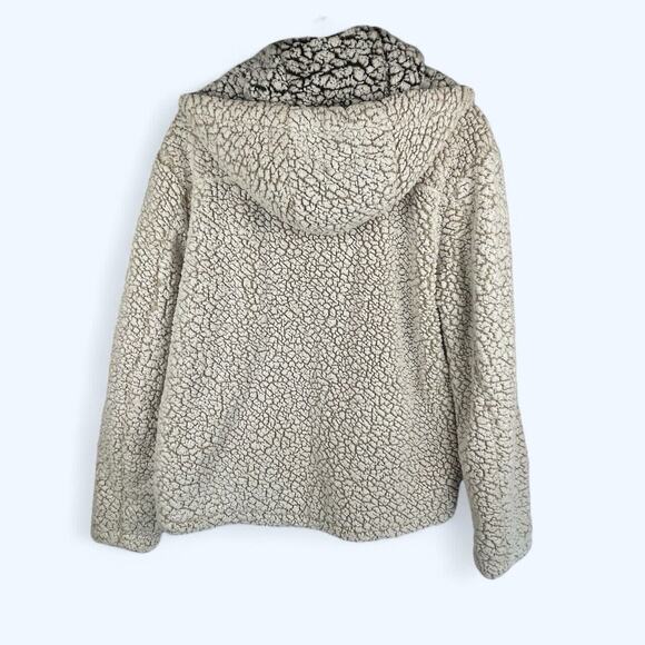 Thread & Supply Sherpa Hoodie Fleece Soft Fuzzy Full Zip Jacket Size M - Picture 2 of 6